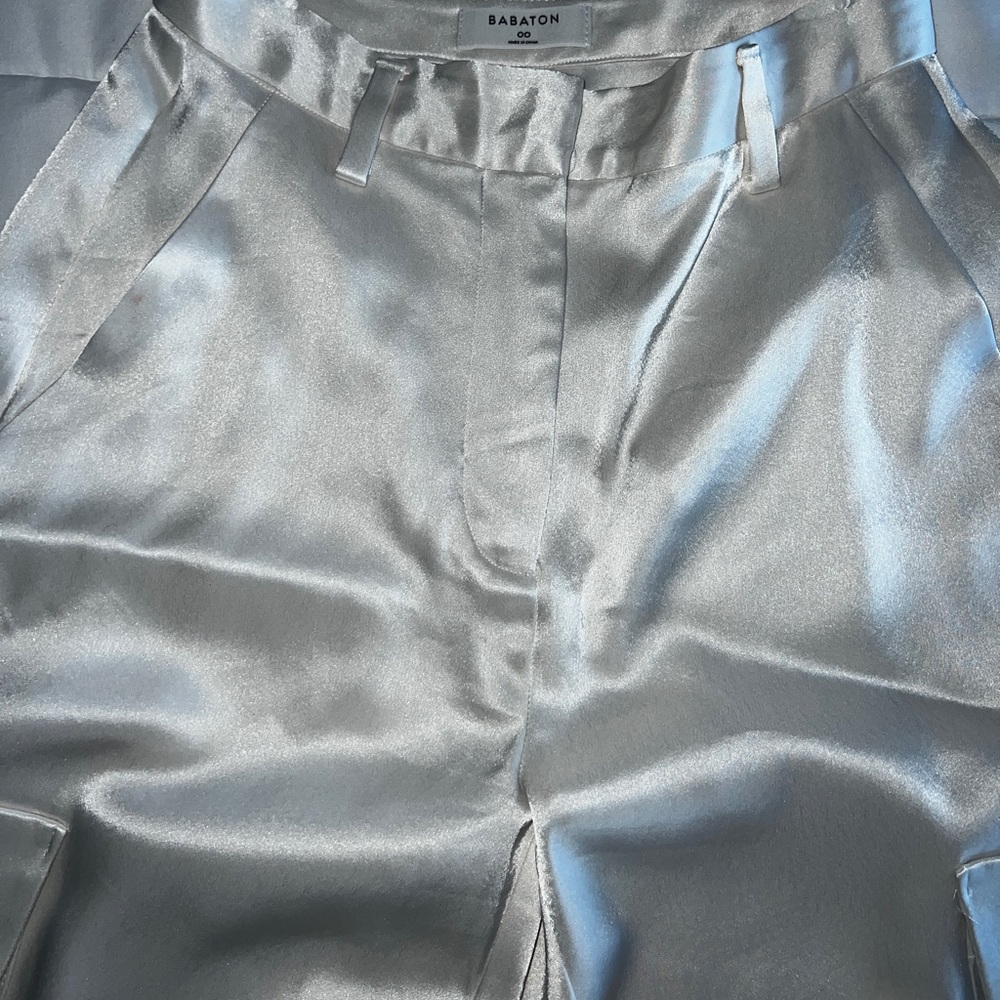 Aritzia Satin Cargo Pants